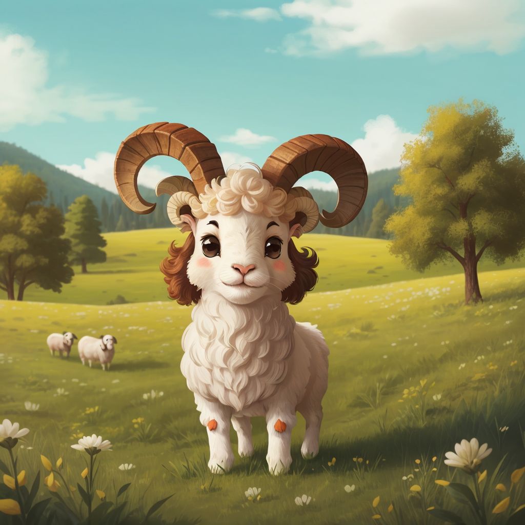 A little Ram looking for a Magical flower 