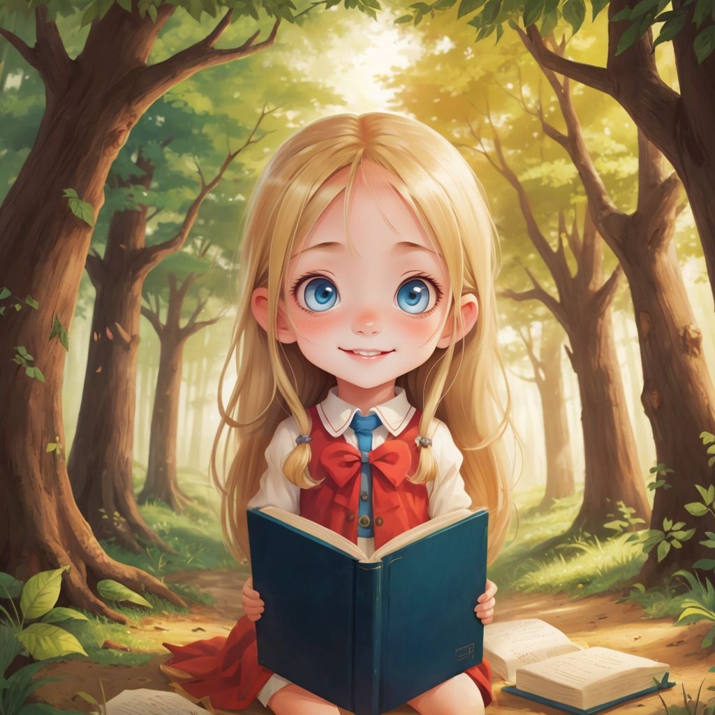 Girl Talechka and the magic book