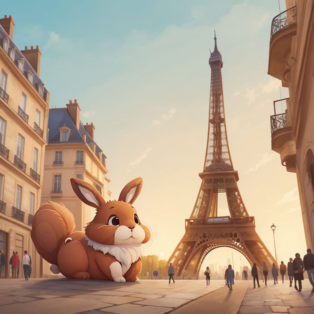 Kaninchen Max in Paris