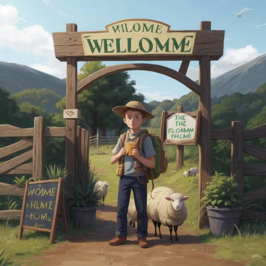 Lachie The Stockie Goes To The Sheep Farm