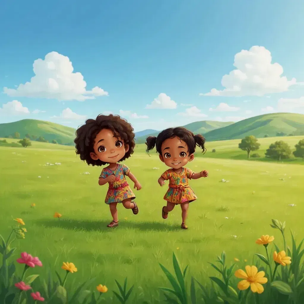 Mika and Mara learn to share!