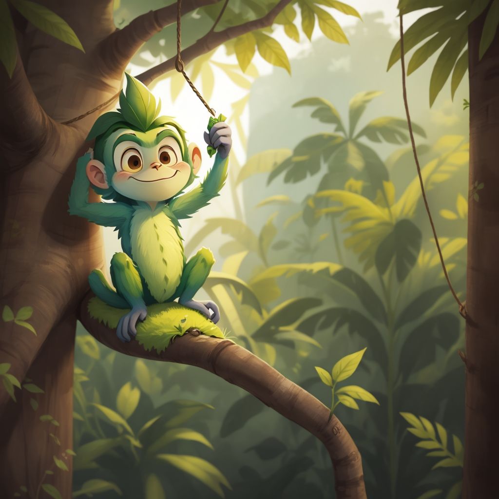 Stanley the Green monkey and family