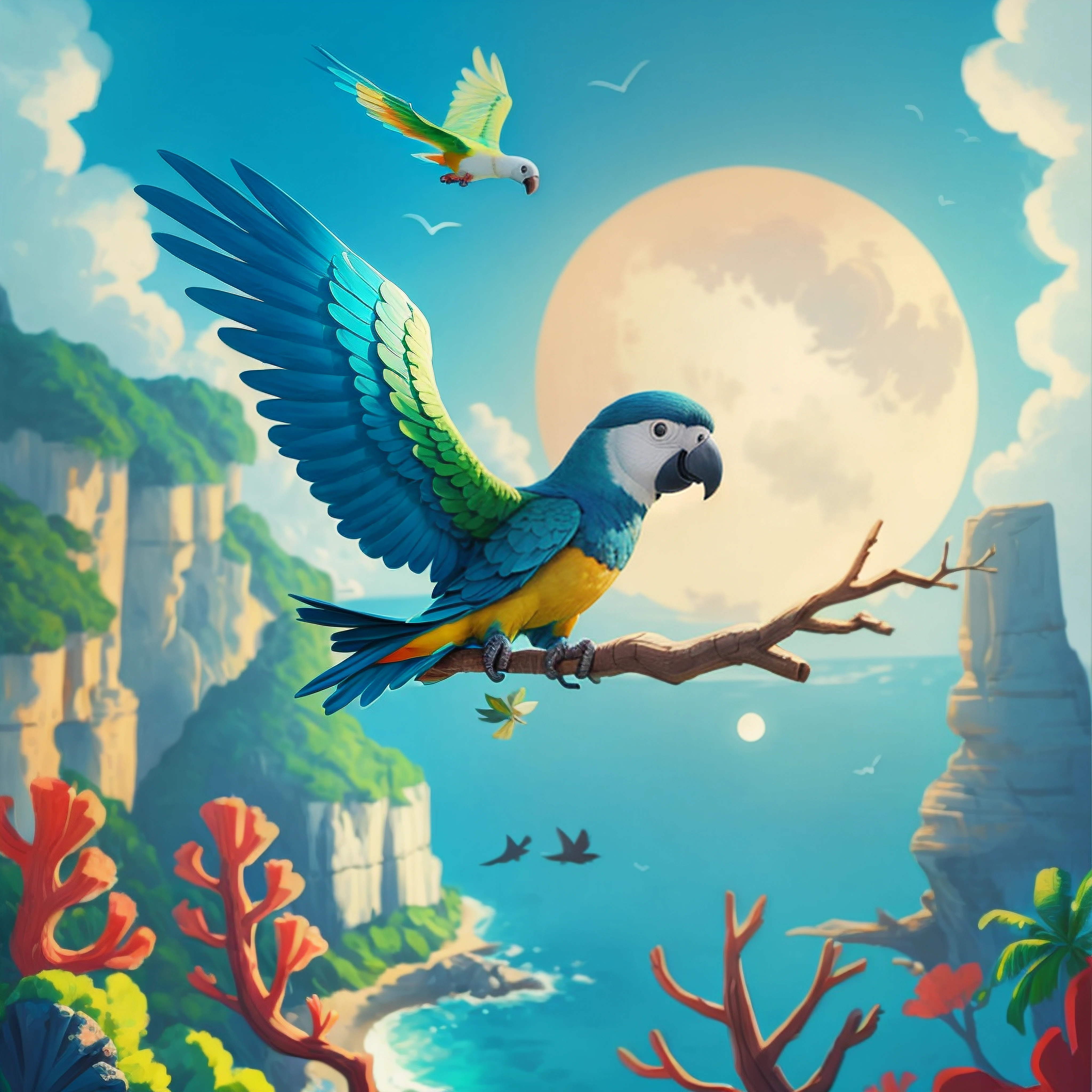 The crystals of the moon bat 