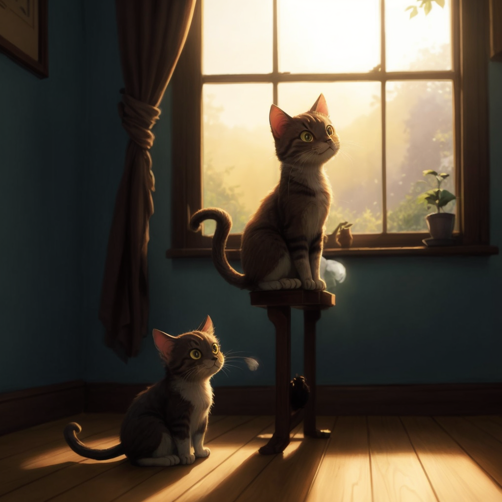 Whiskers, the Curious Cat